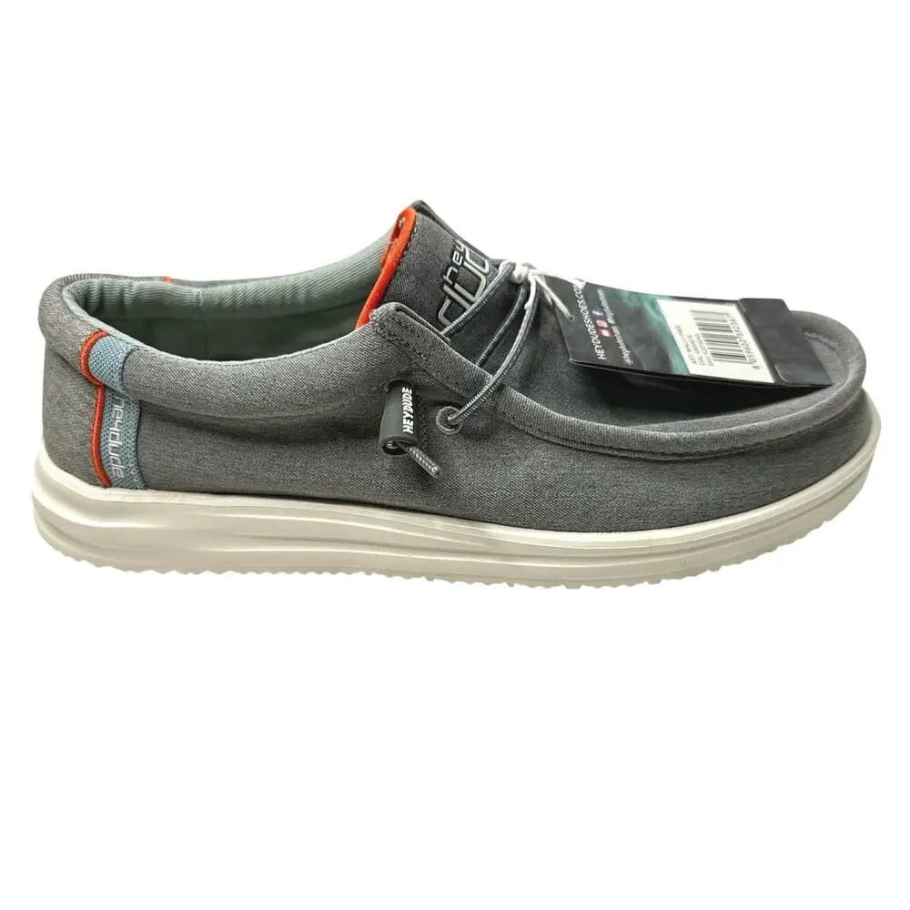 Hey Dude Men’s Wally Free Shoes Granite Gray Size 8 New w/ Tags - Picture 3 of 10